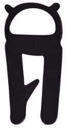 Made in USA - 16mm High, 3mm Max Compression, Keltan Clip On Gasket - 21-12 Door Gauge, 7mm Wide, Cut to Length - Industrial Tool & Supply