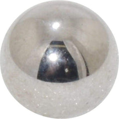 Value Collection - 3/8 Inch Diameter, Grade 25, Chrome Steel Ball - 62 to 66 C Hardness, 0.00005 Inch Diameter Deviation, 0.000025 Inch Sphericity - Industrial Tool & Supply