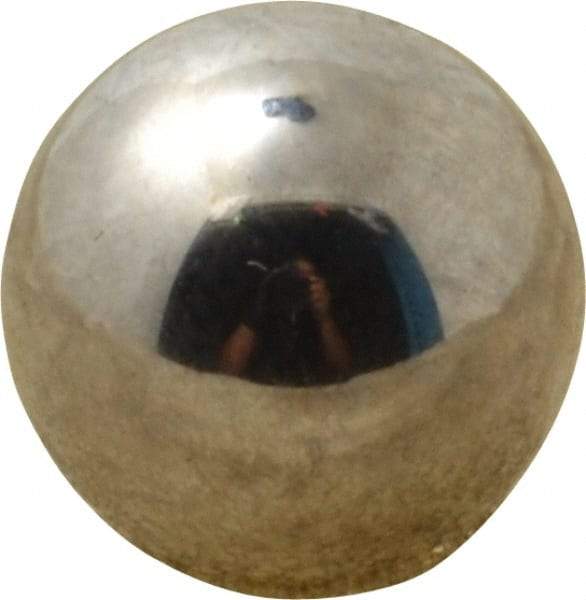 Value Collection - 13/32 Inch Diameter, Grade 25, Chrome Steel Ball - 62 to 66 C Hardness, 0.00005 Inch Diameter Deviation, 0.000025 Inch Sphericity - Industrial Tool & Supply