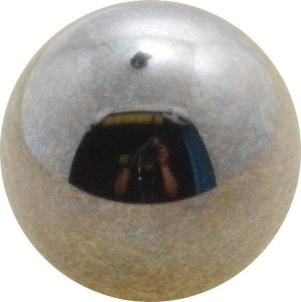 Value Collection - 1/2 Inch Diameter, Grade 25, Chrome Steel Ball - 62 to 66 C Hardness, 0.00005 Inch Diameter Deviation, 0.000025 Inch Sphericity - Industrial Tool & Supply