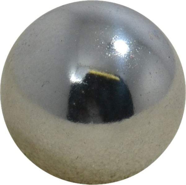 Value Collection - 9/16 Inch Diameter, Grade 25, Chrome Steel Ball - 62 to 66 C Hardness, 0.00005 Inch Diameter Deviation, 0.000025 Inch Sphericity - Industrial Tool & Supply