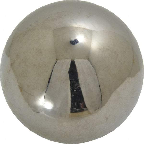 Value Collection - 2 Inch Diameter, Grade 50, Chrome Steel Ball - 62 to 66 C Hardness, 0.00005 Inch Diameter Deviation, 0.000025 Inch Sphericity - Industrial Tool & Supply