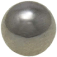 Value Collection - 5 mm Diameter, Grade 25, Chrome Steel Ball - 62 to 66 C Hardness, 0.00005 Inch Diameter Deviation, 0.000025 Inch Sphericity - Industrial Tool & Supply