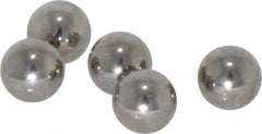 Value Collection - 1/4 Inch Diameter, Grade 100, 440-C Stainless Steel Ball - 57 - 61 C Hardness, 0.0005 Inch Sphericity, 0.0005 Inch Diameter Deviation - Industrial Tool & Supply