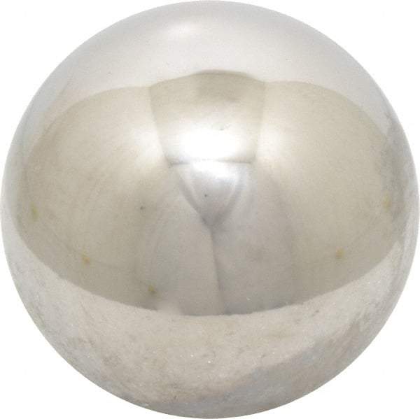Value Collection - 2 Inch Diameter, Grade 100, 440-C Stainless Steel Ball - 57 - 61 C Hardness, 0.0005 Inch Sphericity, 0.0005 Inch Diameter Deviation - Industrial Tool & Supply