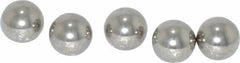 Value Collection - 1/4 Inch Diameter, Grade 100, 316 Stainless Steel Ball - 40 - 45 C Hardness, 0.0001 Inch Sphericity, 0.0001 Inch Diameter Deviation - Industrial Tool & Supply