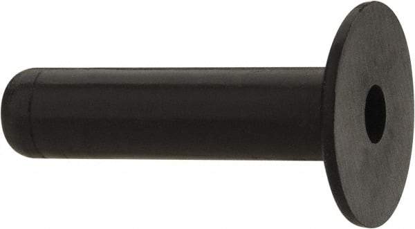 RivetKing - #6-32, 0.554" Diam x 0.035" Thick Flange, Rubber Insulated Rivet Nut - UNC Thread, Rubber, 0.24" Body Diam, 0.981" OAL - Industrial Tool & Supply