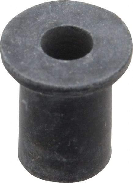 RivetKing - #8-32, 0.438" Diam x 0.052" Thick Flange, Rubber Insulated Rivet Nut - UNC Thread, Rubber, 5/16" Body Diam, 1/2" OAL - Industrial Tool & Supply