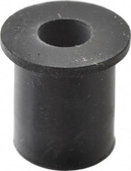 RivetKing - 1/4-20, 0.63" Diam x 0.051" Thick Flange, Rubber Insulated Rivet Nut - UNC Thread, Rubber, 1/2" Body Diam, 0.63" OAL - Industrial Tool & Supply