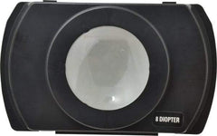 Electrix - 4 Diopter, 3" Wide, Task & Machine Light Magnifier Lens - Black, For Use with 7450 & 7452 Magnifiers - Industrial Tool & Supply