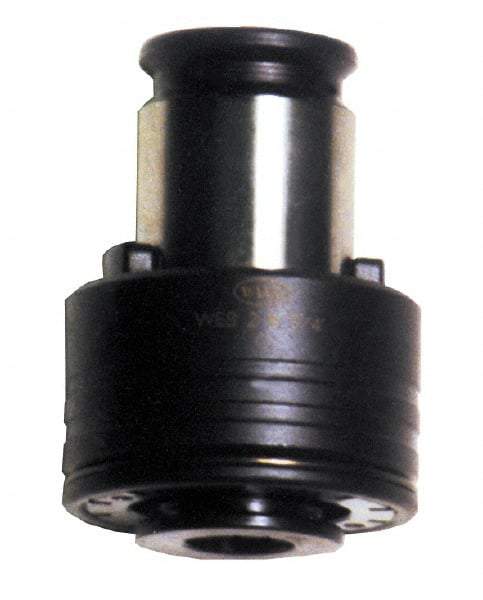 Bilz - 11.11mm Tap Shank Diam, 8.33mm Tap Square Size, 1/8" Pipe Tap, #2 Tapping Adapter - 35mm Projection, 31mm Tap Depth, 69mm OAL, 31mm Shank OD, Through Coolant, Series WESR 2B - Exact Industrial Supply