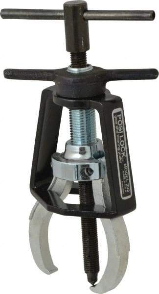 Posi Lock Puller - Steel 2-Jaw Miniature Bearing Puller - 2-1/4" Reach, For Bearings, Gears & Pulleys - Industrial Tool & Supply