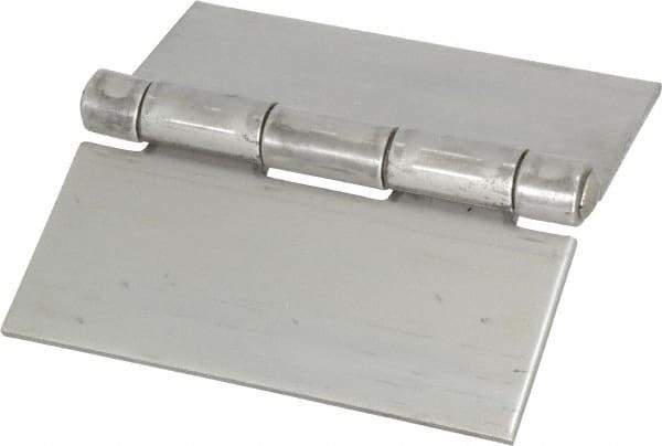 Value Collection - 4" Long x 4" Wide x 0.12" Thick, 316 Stainless Steel Commercial Hinge - 0.25" Pin Diam - Industrial Tool & Supply