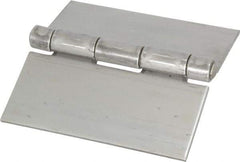 Value Collection - 4" Long x 4" Wide x 0.12" Thick, 316 Stainless Steel Commercial Hinge - 0.25" Pin Diam - Industrial Tool & Supply