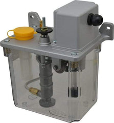 Trico - 2 L Reservoir Capacity, 3 - 6 cm Output per Cycle, 6-12 cm Output per Hour, Electric Central Lubrication System - 30 Min Interval Between Cycles, 130mm Wide x 225mm High, 110 Volts, Oil, 5/16-24 Outlet Thread - Industrial Tool & Supply