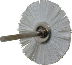 Osborn - 1-1/2" OD, 1/8" Shank Diam, Nylon Wheel Brush - 3/32" Face Width, 6,000 RPM - Industrial Tool & Supply