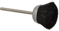 Osborn - 1" Diam, 1/8" Shank Straight Wire Cup Brush - 0.012" Filament Diam, 25,000 Max RPM - Industrial Tool & Supply