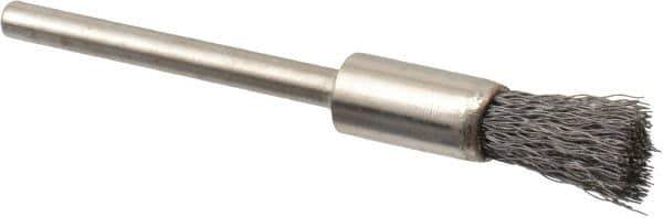 Osborn - 1/4" Brush Diam, End Brush - 1/8" Diam Shank, 25,000 Max RPM - Industrial Tool & Supply