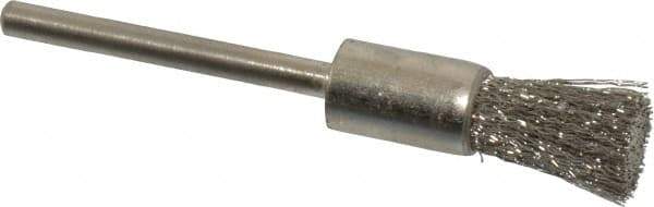 Osborn - 5/16" Brush Diam, End Brush - 1/8" Diam Shank, 25,000 Max RPM - Industrial Tool & Supply