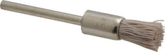 Osborn - 600 Grit, 5/16" Brush Diam, End Brush - Super Fine Grade, 1/8" Diam Shank, 6,000 Max RPM - Industrial Tool & Supply