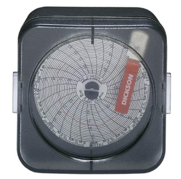 Dickson - 76 to 122°F, 24 Hour Recording Time Chart - 3 Inch Diameter, Use with Sc3 Recorders - Industrial Tool & Supply
