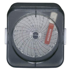 Dickson - 76 to 122°F, Temp Recorder - 3 Inch Diameter, Battery Operated - Industrial Tool & Supply