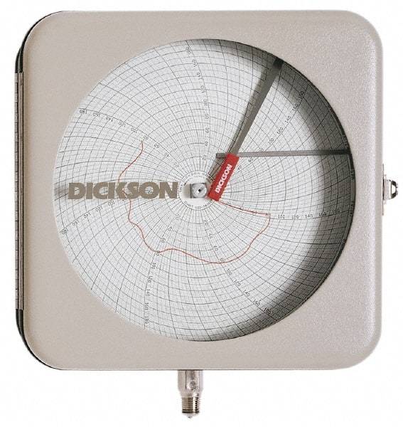 Dickson - -22 to 122°F, 7 Days Recording Time Chart - 8 Inch Diameter, Use with To be Used with Pr8 Recorders - Industrial Tool & Supply