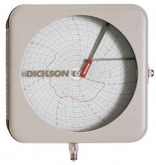 Dickson - -22 to 122°F, 7 Days Recording Time Chart - 8 Inch Diameter, Use with To be Used with Pr8 Recorders - Industrial Tool & Supply