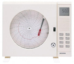 Dickson - 32 to 122°F, 24 Hour Recording Time Chart - 8 Inch Diameter, Use with Esx Recorders - Industrial Tool & Supply