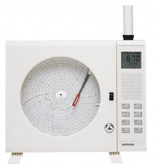 Dickson - 50 to 90°F, 7 Day Recording Time Chart - 8 Inch Diameter, Use with Co2X Recorders - Industrial Tool & Supply