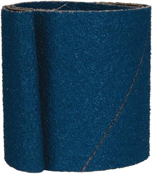 Made in USA - 4" Wide x 36" OAL, 36 Grit, Zirconia Alumina Abrasive Belt - Zirconia Alumina, Very Coarse, Coated, X Weighted Cloth Backing - Industrial Tool & Supply