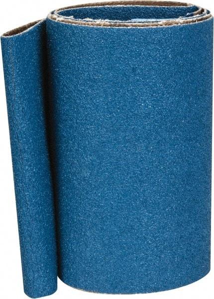 Made in USA - 4" Wide x 36" OAL, 60 Grit, Zirconia Alumina Abrasive Belt - Zirconia Alumina, Medium, Coated, X Weighted Cloth Backing - Industrial Tool & Supply