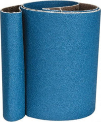 Made in USA - 4" Wide x 36" OAL, 80 Grit, Zirconia Alumina Abrasive Belt - Zirconia Alumina, Medium, Coated - Industrial Tool & Supply