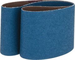 Made in USA - 3" Wide x 24" OAL, 60 Grit, Zirconia Alumina Abrasive Belt - Zirconia Alumina, Medium, Coated, X Weighted Cloth Backing - Industrial Tool & Supply