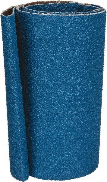 Made in USA - 6" Wide x 48" OAL, 36 Grit, Zirconia Alumina Abrasive Belt - Zirconia Alumina, Very Coarse, Coated, X Weighted Cloth Backing - Industrial Tool & Supply