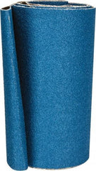 Made in USA - 6" Wide x 48" OAL, 50 Grit, Zirconia Alumina Abrasive Belt - Zirconia Alumina, Coarse, Coated, X Weighted Cloth Backing - Industrial Tool & Supply