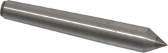Made in USA - Carbide-Tipped Alloy Steel Standard Point Solid Dead Center - 1MT Morse Taper, 3-5/16" OAL - Industrial Tool & Supply