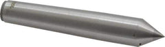 Made in USA - Carbide-Tipped Alloy Steel Standard Point Solid Dead Center - 2MT Morse Taper, 4-3/16" OAL - Industrial Tool & Supply