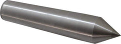 Made in USA - Carbide-Tipped Alloy Steel Standard Point Solid Dead Center - 5MT Morse Taper, 8-1/2" OAL - Industrial Tool & Supply