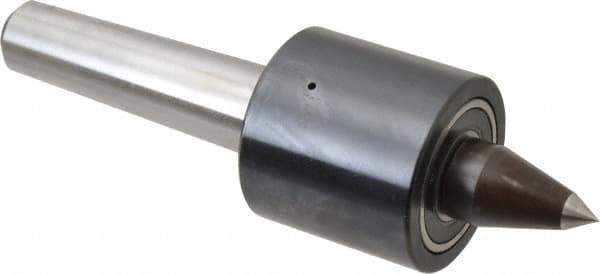 Riten - MT3 Taper Shank, 2" Head Diam 1,830 Lb Capacity Live Center - 2,500 Max RPM, 1-15/16" Head Length, 3/8" Point Diam, 1-1/2" Point Len, 300 Lb Max Workpc, Tracer Point - Industrial Tool & Supply