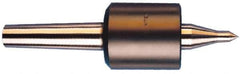 Riten - MT2 Taper Shank, 1-3/4" Head Diam 4,600 Lb Capacity Live Center - 5,000 Max RPM, 2-3/8" Head Length, 7/8" Point Diam, 1-1/8" Point Len, 880 Lb Max Workpc, Standard Point - Industrial Tool & Supply