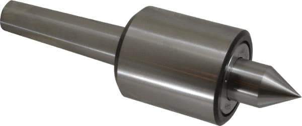 Riten - MT4 Taper Shank, 2-7/8" Head Diam 9,000 Lb Capacity Live Center - 5,500 Max RPM, 3-3/16" Head Length, 1-1/4" Point Diam, 2" Point Len, 2,200 Lb Max Workpc, Standard Point - Industrial Tool & Supply