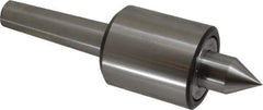 Riten - MT4 Taper Shank, 2-7/8" Head Diam 9,000 Lb Capacity Live Center - 5,500 Max RPM, 3-3/16" Head Length, 1-1/4" Point Diam, 2" Point Len, 2,200 Lb Max Workpc, Standard Point - Industrial Tool & Supply