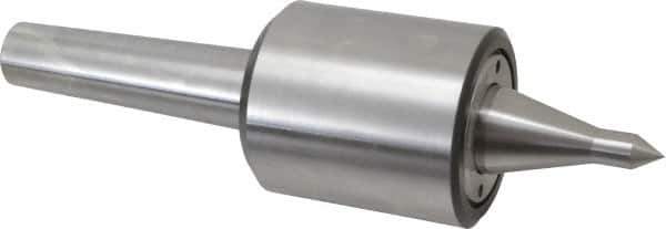 Riten - MT4 Taper Shank, 2-7/8" Head Diam 1,100 Lb Capacity Live Center - 5,500 Max RPM, 3-5/16" Head Length, 1/2" Point Diam, 2-1/2" Point Len, 1,100 Lb Max Workpc, 15/16" Tip Diam, Long Point - Industrial Tool & Supply