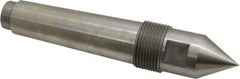 Riten - 1-1/4" Head Diam, Steel Standard Point Solid Dead Center - 4MT Morse Taper, 1-1/4" Point Diam, 2-1/32" Point Length - Industrial Tool & Supply