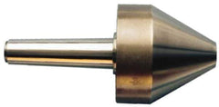Riten - MT7 Taper Shank, 10-1/2" Head Diam 20,000 Lb Capacity Live Center - 7-7/16" Head Length, 5" Point Diam, 7-7/16" Point Len, 15,000 Lb Max Workpc, Bull Nose Point - Industrial Tool & Supply