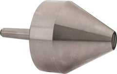 Riten - MT2 Taper Shank, 4" Head Diam 8,000 Lb Capacity Live Center - 4-9/32" Head Length, 1" Point Diam, 4.2813" Point Len, 2,000 Lb Max Workpc, Bull Nose Point - Industrial Tool & Supply