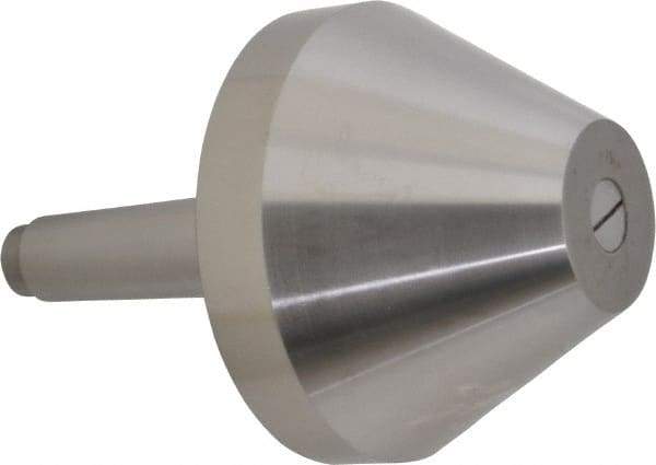 Riten - MT4 Taper Shank, 5" Head Diam 8,000 Lb Capacity Live Center - 3-13/16" Head Length, 2" Point Diam, 3-13/16" Point Len, 4,800 Lb Max Workpc, Bull Nose Point - Industrial Tool & Supply