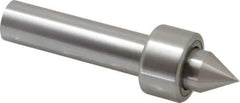 Riten - Straight Shank, 1-1/4" Head Diam 1,500 Lb Capacity Live Center - 1,000 Max RPM, 3/4" Long Case, 1/2" Point Diam, 9/16" Point Len, 440 Lb Max Workpiece, Standard Point - Industrial Tool & Supply
