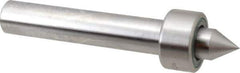 Riten - Straight Shank, 1-11/16" Head Diam 4,250 Lb Capacity Live Center - 1,000 Max RPM, 15/16" Long Case, 7/8" Point Diam, 1" Point Len, 1,000 Lb Max Workpiece, Standard Point - Industrial Tool & Supply
